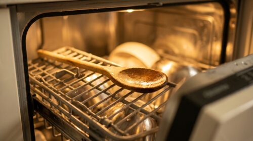 entdecken sie, warum das platzieren eines holzlöffels bei jedem spülgang in der spülmaschine eine ungewöhnliche, aber erstaunlich effektive methode ist, um beste reinigungsergebnisse zu erzielen.
